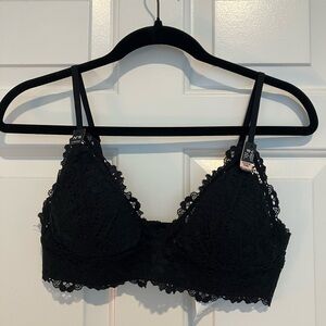 Etam N8 Triangle Black Lace Bralette 34C